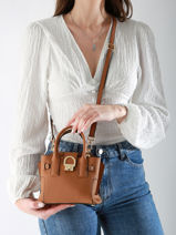 Sac Bandouli�re Xs Equestre Cuir Etrier Marron equestre EEQT142X-vue-porte