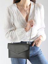 Pochette De Soir�e L Paddock Cuir Etrier Noir paddock EPAD075L-vue-porte