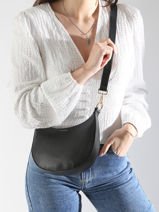 Sac Bandouli�re S Tradition Cuir Etrier Noir tradition ETRA102S-vue-porte