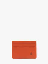 Card Holder Leather Madras Etrier Orange madras EMAD011
