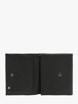 Porte-monnaie Madras Cuir Etrier Noir madras EMAD097-vue-porte