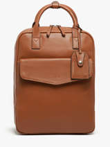 Sac � Dos Business Flandres 1 Compartiment Cuir Etrier Marron flandres EFLA8271