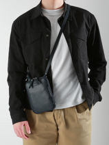 Sac Bandouli�re Flandres Cuir Etrier Bleu flandres EFLA728S-vue-porte