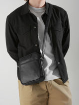 Sac Bandouli�re Flandres Cuir Etrier Noir flandres EFLA729M-vue-porte