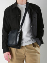 Sac Bandouli�re Flandres Cuir Etrier Bleu flandres EFLA729S-vue-porte