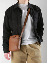 Sac Bandouli�re Flandres Cuir Etrier Marron flandres EFLA729S-vue-porte