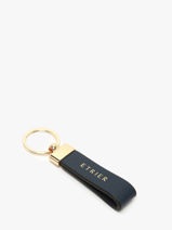Keychain Tradition Leather Etrier Blue tradition ETRA403M-vue-porte