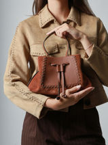 Sac Bandouli�re Brumby Etrier Marron brumby EBRU148S-vue-porte