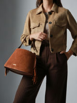 Sac Bandouli�re Country Cuir Etrier Marron country ECOU161M-vue-porte