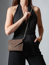 Medium Leather Paddock Clutch Bag Etrier Brown paddock TLOS1670-vue-porte