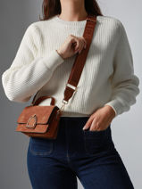 Sac Bandouli�re Xs Altesse Suede Etrier Marron altesse suede EASU048X-vue-porte