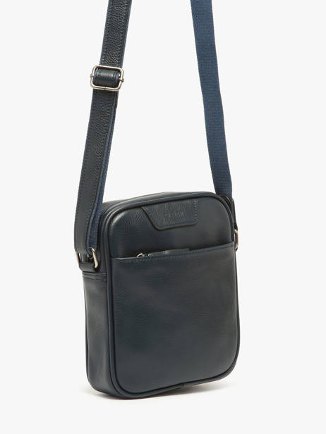 Leather Flandres Crossbody Bag Etrier Blue flandres EFLA729M other view 2