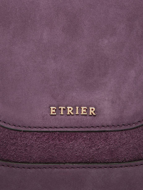 Sac Bandoulière M Lasso Cuir Etrier Violet lasso ELAS152M vue secondaire 5